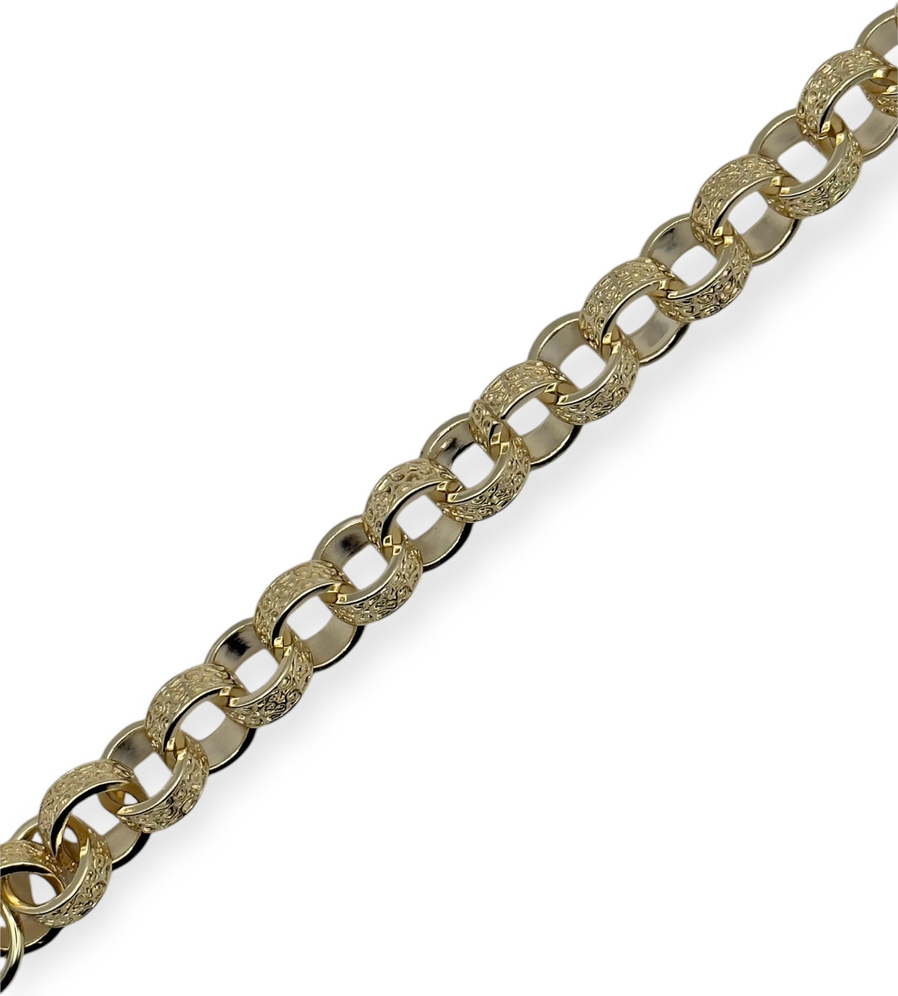 14MM GOLD XL ORNATE BELCHER BRACELET