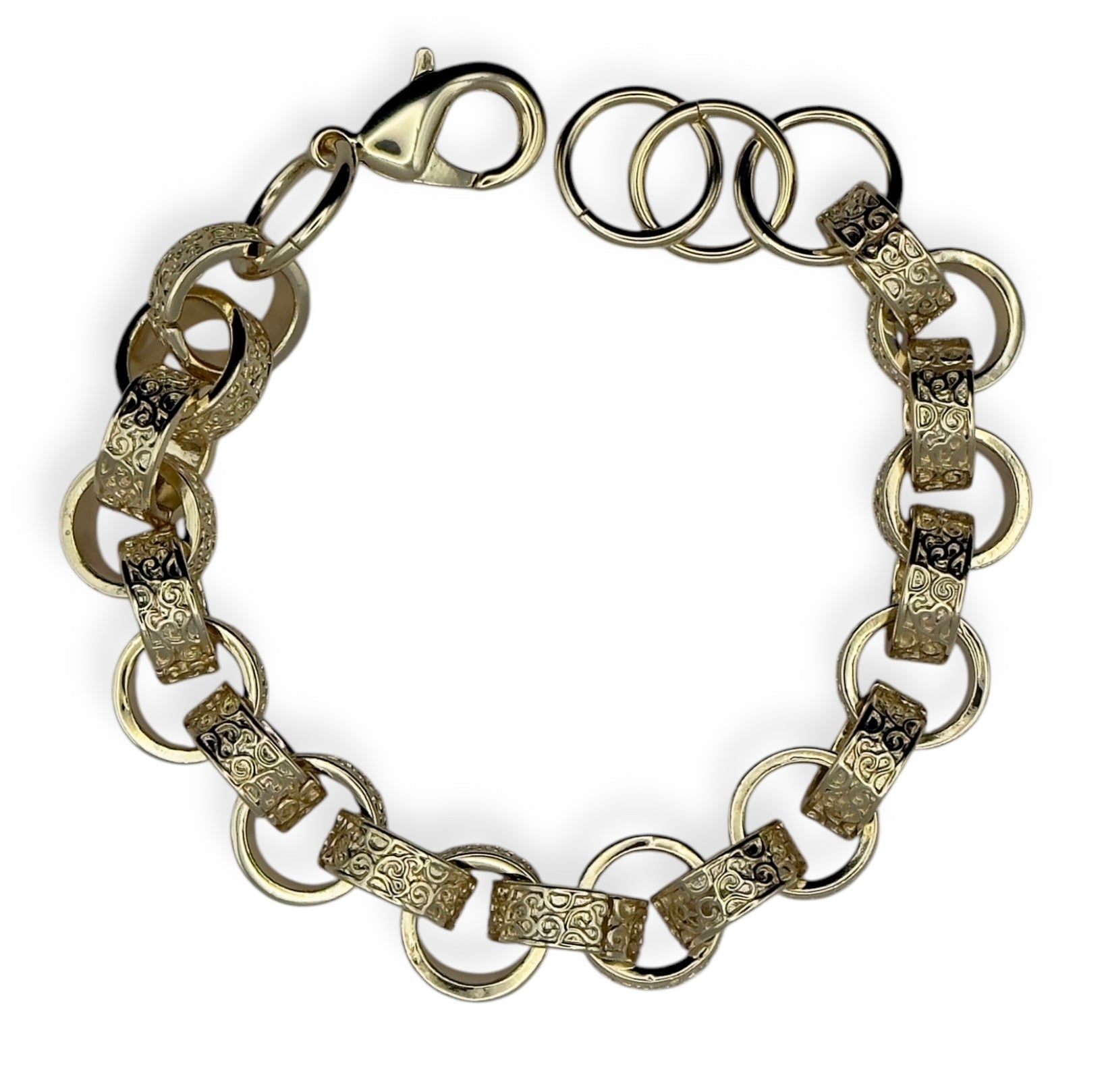 14MM GOLD XL ORNATE BELCHER BRACELET