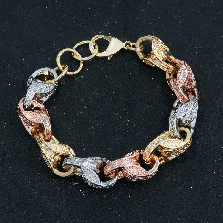 TRI COLOUR XL 15MM 3D TULIP BRACELET